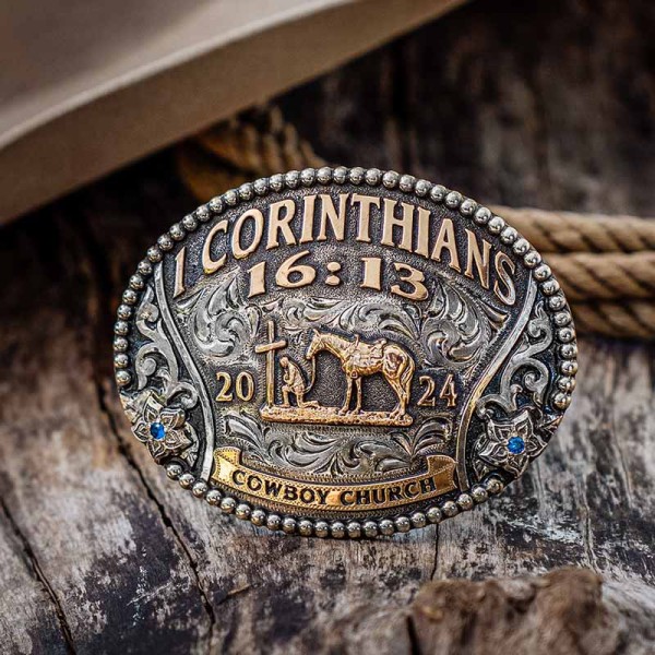 Cowboy Church Belt Buckle